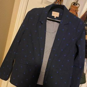 Blue Polka Dot Blazer